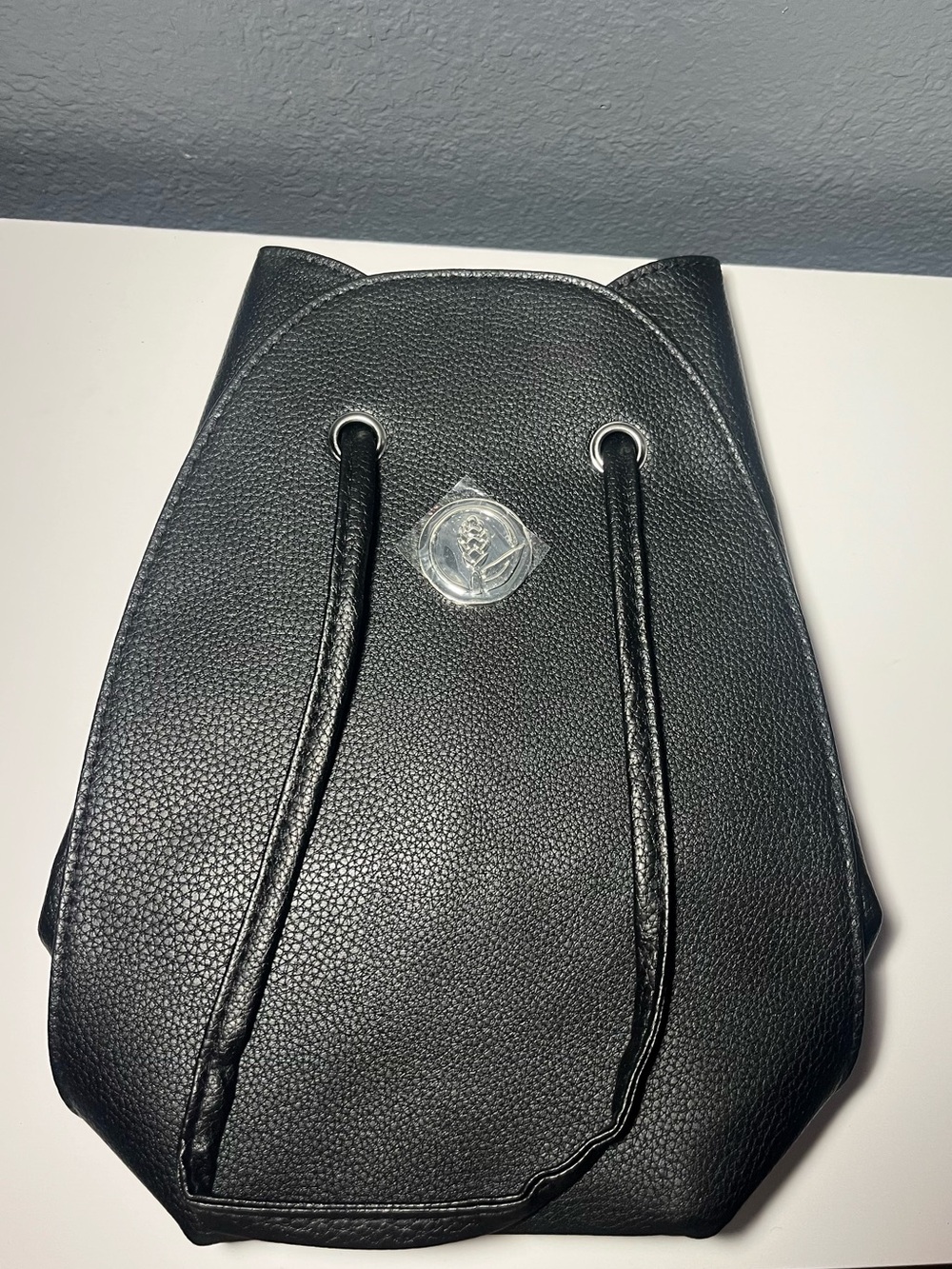 Black Men’s Drawstring Backpack - Unbranded